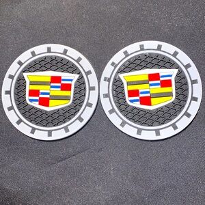 Cadillac 2 Cup Holders with Logo